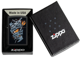Zippo Darts Design Lighter – Black Matte Finish with Vibrant Color Image Tattoo-Inspired Artwork – Windproof, Refillable, Lifetime Guarantee | Usbandmore