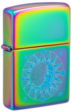 Sun Design – Sun & Moon Harmony Art on Multi-Color Finish – Color Image Process – Genuine Zippo Windproof Lighter – Made in USA, Lifetime Guarantee | Usbandmore