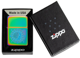 Sun Design – Sun & Moon Harmony Art on Multi-Color Finish – Color Image Process – Genuine Zippo Windproof Lighter – Made in USA, Lifetime Guarantee | Usbandmore