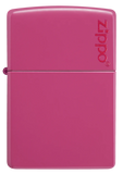 Classic Frequency Hot Pink with Zippo Logo – Color Image Design on Textured Finish – Genuine Zippo Windproof Lighter – Refillable Metal Construction – Made in USA, Lifetime Guarantee | Usbandmore