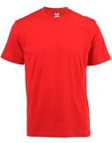 Unisex Flame Red Platinum T-Shirt – 160g 100% Ring-Spun Cotton – Crew Neck, Shoulder-to-Shoulder Tape, Double Stitched Sleeves & Hem | Usbandmo