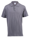 180g Mens Polo Grey Vic Bay |Usbandmore