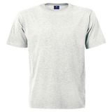 Barron 160g Crew Neck Ice Melange T-Shirt – 100% Super Carded Cotton Single Jersey – Double Needle Finish, Shoulder-to-Shoulder Taping, Double Neck Rib, Generous Cut | Usbandmore