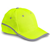 Altitude Signal Hi-Viz Reflective Cap – 100% Polyester, 6-Panel Structured Peak with Silver Reflective Binding, Contrast Eyelets & Velcro Closure – Day/Night Visibility | Usbandmore