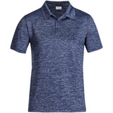 Mens Royal Blue Echo Golf Shirt – 170g Space-Dyed Pinstripe Blend – Polyester-Cotton-Spandex Fabric with Stretch, Self-Fabric Collar & Three-Button Placket | Usbandmore