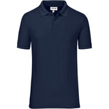 165g Men's Everyday Golf Shirt Navy Green – 100% Polyester Pique Knit – Knitted Collar & Cuffs, Two-Button Placket, Easy-Care Fabric | Usbandmore