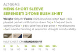 Mens Short Sleeve Serengeti 2-Tone Bush Shirt - USB & MORE