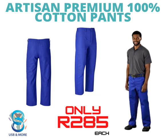 Artisan Premium 100% Cotton Pants - USB & MORE
