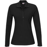 Ladies Long Sleeve Elemental Golf Shirt Black AMROD |usbandmore