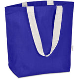 Kooshty Cobbler Cotton Tote Blue – 320gsm Durable Cotton Canvas – Large Spacious Design with Natural Cotton Webbing Handles | Usbandmore