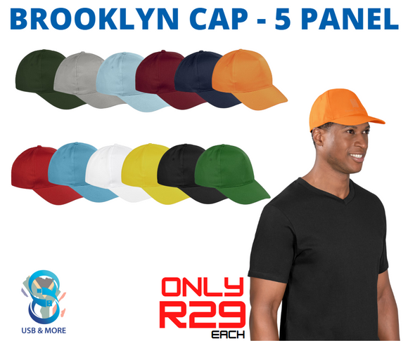 Brooklyn Cap - 5 Panel - USB & MORE