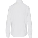 Alex Varga Long Sleeve Ladies Sorrento Shirt White – 120g 95% Polyester/5% Spandex – Stretch Fabric, Adjustable Two-Button Cuff, Engraved Matte Buttons, Curved Hem | Usbandmore
