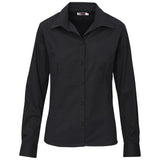 Ladies Long Sleeve Brushed Cotton Twill Moderna Shirt|usbandmore