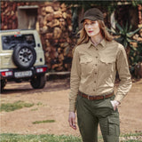 Ladies Long Sleeve Mawenzi Twill Shirt|usbandmore