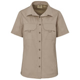 Ladies Short Sleeve Mawenzi Twill Shirt|usbandmore
