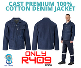 Cast Premium 100% Cotton Denim Jacket - USB & MORE
