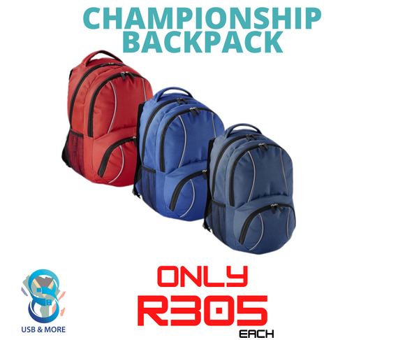 Championship Backpack - USB & MORE
