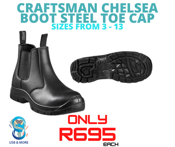 Craftsman Chelsea Boot Steel Toe Cap