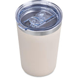 Alex Varga Figo Stainless Steel Vacuum Tumbler – 370ml - Cream– Double-Wall Insulated, Powder-Coated Finish, Slider Lid, Soft EVA Base | Usbandmore