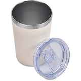 Alex Varga Figo Stainless Steel Vacuum Tumbler – 370ml - Cream– Double-Wall Insulated, Powder-Coated Finish, Slider Lid, Soft EVA Base | Usbandmore