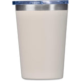 Alex Varga Figo Stainless Steel Vacuum Tumbler – 370ml - Cream– Double-Wall Insulated, Powder-Coated Finish, Slider Lid, Soft EVA Base | Usbandmore