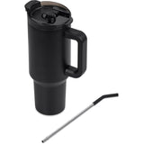 Alex Varga Maximus Stainless Steel Vacuum Mug – 1.2L – Powder-Coated Finish, Dual-Function Lid, Removable Stainless Steel Straw with Silicone Mouthpiece | Usbandmore