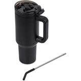 Alex Varga Maximus Stainless Steel Vacuum Mug – 1.2L – Powder-Coated Finish, Dual-Function Lid, Removable Stainless Steel Straw with Silicone Mouthpiece | Usbandmore