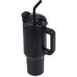 Alex Varga Maximus Stainless Steel Vacuum Mug – 1.2L – Powder-Coated Finish, Dual-Function Lid, Removable Stainless Steel Straw with Silicone Mouthpiece | Usbandmore