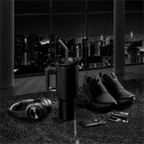 Alex Varga Maximus Stainless Steel Vacuum Mug – 1.2L – Powder-Coated Finish, Dual-Function Lid, Removable Stainless Steel Straw with Silicone Mouthpiece | Usbandmore