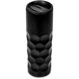Serendipio Meteor Double-Wall Tumbler Black – Stainless Steel & PP Plastic – 450ml Honeycomb Design for Hot & Cold Drinks – Durable, Stylish Travel Companion | Usbandmore