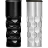 Serendipio Meteor Double-Wall Tumbler – Stainless Steel & PP Plastic – 450ml Honeycomb Design for Hot & Cold Drinks – Durable, Stylish Travel Companion | Usbandmore