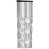 Serendipio Meteor Double-Wall Tumbler Silver – Stainless Steel & PP Plastic – 450ml Honeycomb Design for Hot & Cold Drinks – Durable, Stylish Travel Companion | Usbandmore