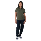 175g Ladies Pique Knit Golfer – 65/35 Poly-Cotton Blend with Anti-Pill Finish – Feminine Fit, Double-Needle Finish, Three-Button Placket, BARRON Two Ridge Collar, Side Slits | Usbandmore