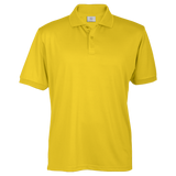 Barron 165g Basic Promo Golfer Yellow – 100% Spun Polyester Pique Knit – Knitted Rib Collar, 2-Button Placket, Reinforced Shoulder Seams | Usbandmore