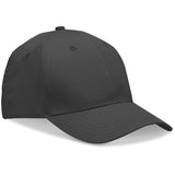 Performance Cap Dark Grey – 110g/m² Performance Polyester – 6-Panel Structured Peak, 6 Embroidered Eyelets, Self-Fabric Velcro Closure | Usbandmor