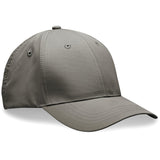 Performance Cap Grey – 110g/m² Performance Polyester – 6-Panel Structured Peak, 6 Embroidered Eyelets, Self-Fabric Velcro Closure | Usbandmore