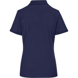 Ladies Recycled Promo Golf Shirt Navy – 160g 60% Cotton/40% Recycled Polyester – Eco-Friendly, Knitted Collar, Two-Button Placket, Sustainable Golf Apparel | Usbandmore