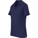 Ladies Recycled Promo Golf Shirt Navy – 160g 60% Cotton/40% Recycled Polyester – Eco-Friendly, Knitted Collar, Two-Button Placket, Sustainable Golf Apparel | Usbandmore