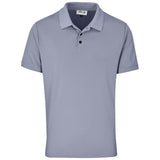 Mens Virtue Golf Shirt Grey – 185g 100% Polyester – Knitted Collar & Cuffs, Two-Button Placket, Contrast Buttons, Side Slits, Standard 