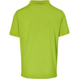 Mens Virtue Golf Shirt Lime – 185g 100% Polyester – Knitted Collar & Cuffs, Two-Button Placket, Contrast Buttons, Side Slits, Standard 