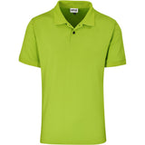 Mens Virtue Golf Shirt Lime – 185g 100% Polyester – Knitted Collar & Cuffs, Two-Button Placket, Contrast Buttons, Side Slits, Standard 