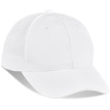 Torrey Cap White – 92g/m² 100% Polyester Mini Ottoman – 6-Panel Structured Peak, Adjustable Metal Clasp, 4 Embroidered Eyelets, Embossed Gary Player Logo | Usbandmore