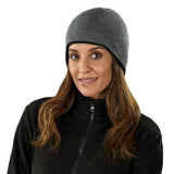 Quebec Acrylic Beanie – Two-Tone Acrylic Rib Knit – Lightweight, Warm, Embroidered Slazenger Logo on Back Panel | Usbandmore