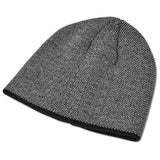 Quebec Acrylic Beanie – Two-Tone Acrylic Rib Knit – Lightweight, Warm, Embroidered Slazenger Logo on Back Panel | Usbandmore