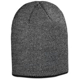 Quebec Acrylic Beanie – Two-Tone Acrylic Rib Knit – Lightweight, Warm, Embroidered Slazenger Logo on Back Panel | Usbandmore