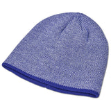 Quebec Acrylic Beanie – Two-Tone Acrylic Rib Knit – Lightweight, Warm, Embroidered Slazenger Logo on Back Panel | Usbandmore