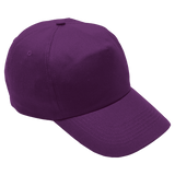 Cotton with Hard Front Cap - 5 Panel - Barron Vivid Purple Barron |usbandmore