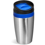 Altitude Vienna Stainless Steel & Plastic Double-Wall Tumbler Blue – 300ml – Stainless Steel Outer with PP Inner – Screw Lid, Thumb Slide Seal | Usbandmore