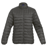Men’s Value Puffer Jacket Grey – 20D Nylon Shell with Ultra Soft Quilted Padding – Funnel Collar, Elasticated Cuffs & Hem, Full Zip Closure | Usbandmorek