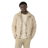 Mens Cotton Bomber Sherpa-lined Jacket|usbandmore